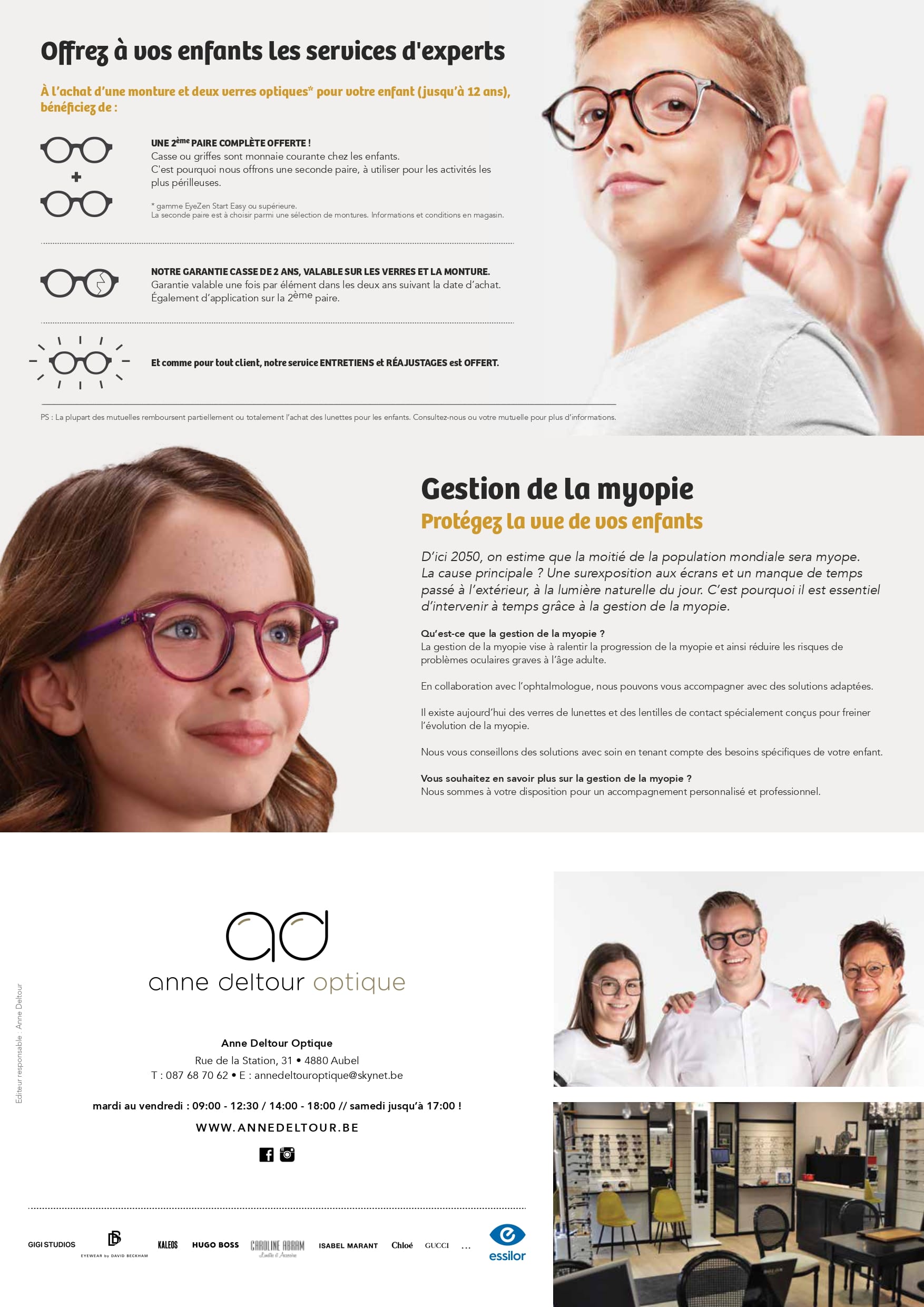 Deuxième paire enfant offerte!